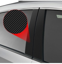 10w1 Folia karbonowa na słupki do Jeep Compass (2025-2026)