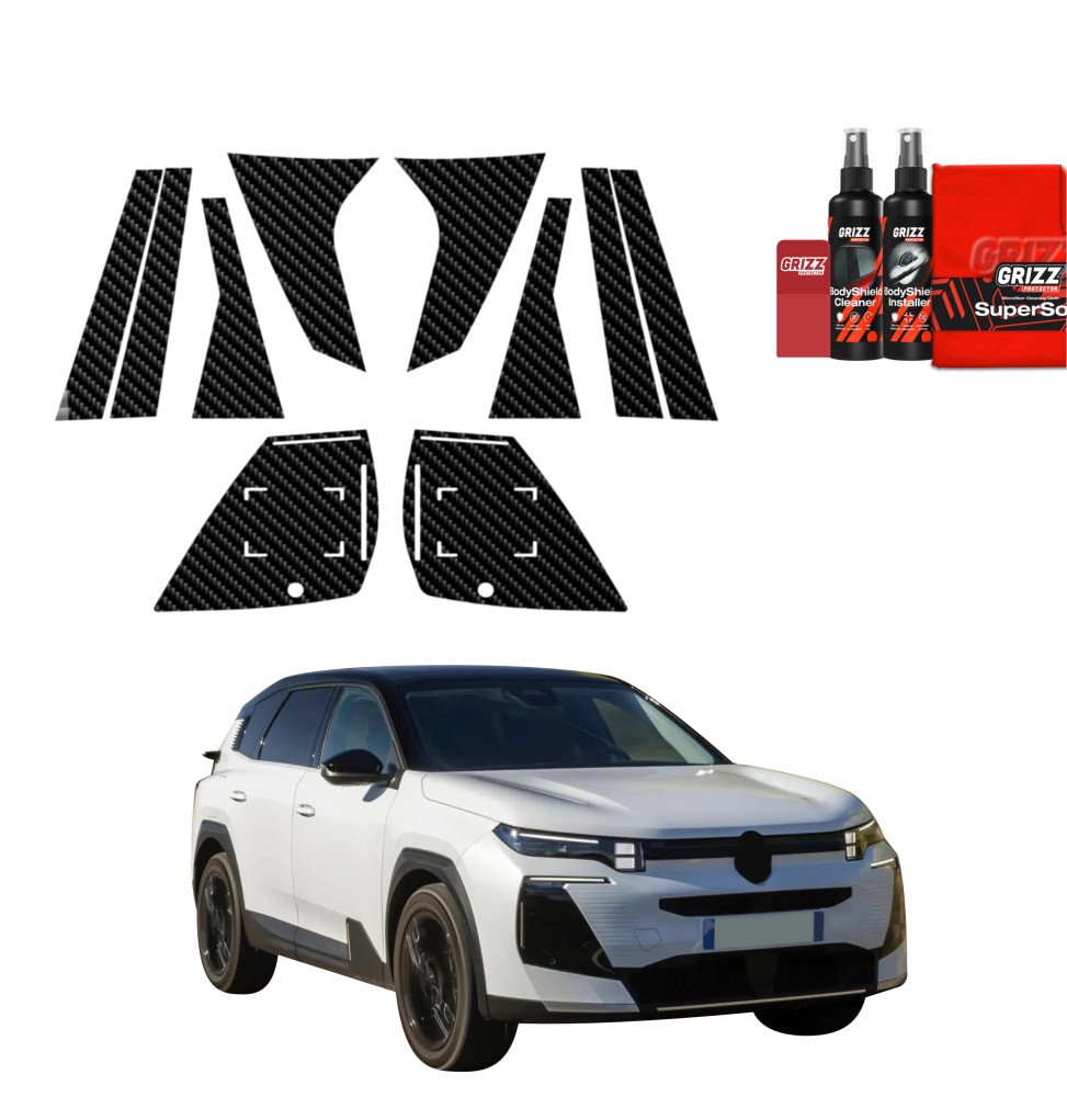 10w1 Folia karbonowa na słupki do Citroen C5 Aircross (2025-2026)