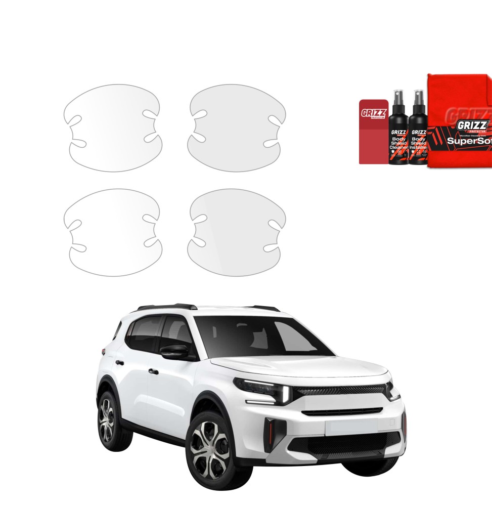 4w1 Folia ochronna pod klamki Grizz do Citroen C3 Aircross (2025-2026)
