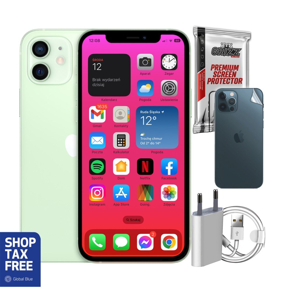 TAX FREE Apple iPhone 12 mini ZESTAW 7w1
