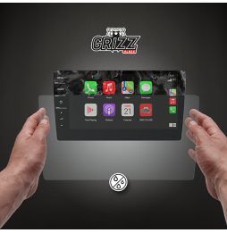 GrizzGlass CarDisplay Protection folia matowa do Volkswagen Touran 3 Discover Pro